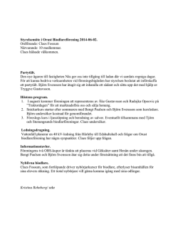 Orust bi 02 Juni 2014 - Orust Biodlareförening