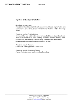 Styrelsen för Sveriges författarfond (pdf)