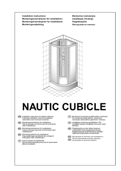 NAUTIC CUBICLE - Gustavsberg.com