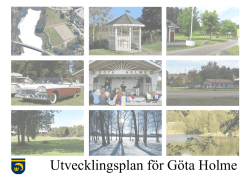 Utvecklingsplan för Göta Holme