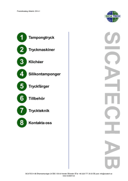 Tampongtryck Klichéer Silikontamponger Tryckfärger