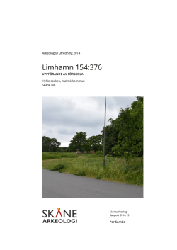 Skånearkeologi rapport 2014:13 (pdf)