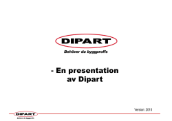 (Microsoft PowerPoint - Presentation av Dipart 2010 [Kompatibilitetsl