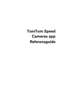 TomTom Speed Cameras app