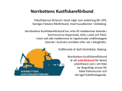 Norrbottens Kustfiskareförbund föreslår (1)