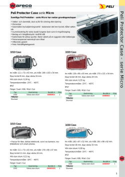 Peli Protector Case - serie Micro