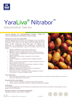 YaraLiva® Nitrabor™