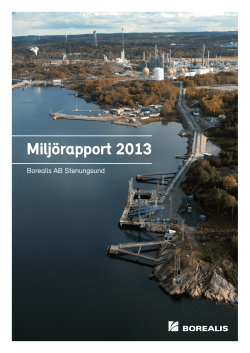 Miljörapport 2013