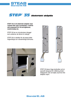 Stendal El. AB - STEP – steplock.se