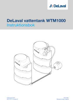 DeLaval vattentank WTM1000