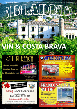 VIN & COSTA BRAVA - Skandinaviska Bladet