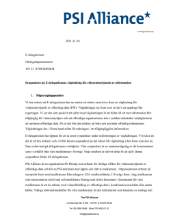 PSI Alliance brev till Edelegationen (pdf)