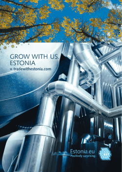 GROW WITH US. ESTONIA