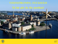 Steg 1 - Komvux Stockholm