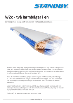 W2c Larmbåge produktblad