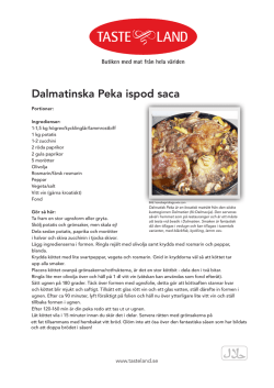 Recept Dalmatinska Peka ispod saca