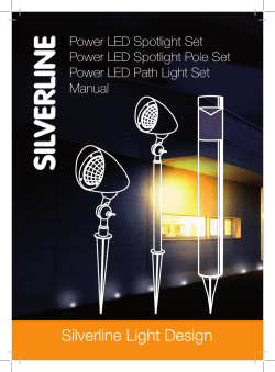 Power LED-spotlight set manual.indd