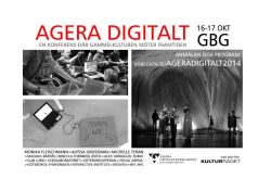Agera Digitalt Program 0923
