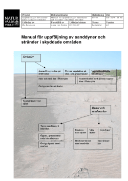 Manual för uppföljning av sanddyner och
