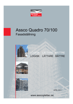 Assco Quadro 70/100 - AP Ställningsprodukter AB