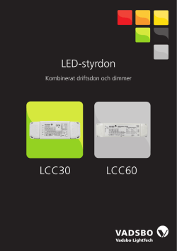 LED-styrdon LCC30 LCC60