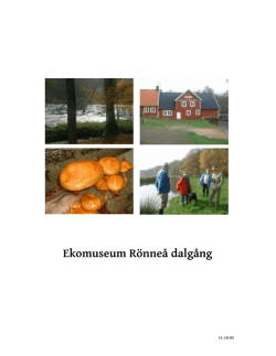 Dokument - Ekomuseum Rönneå Dalgång