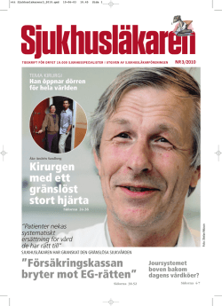 PDF-tidning nr 03-2010 - Tidningen Sjukhusläkaren
