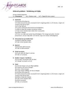 Felsökningsguide och Hjälp-pdf för nerladdning