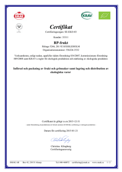 KRAV-certifikat