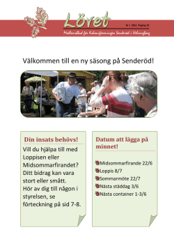 Nr 1 • 2012 - Koloniföreningen Senderöd