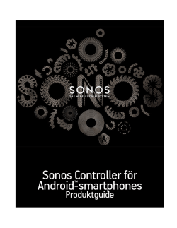 Sonos Controller för Android ™ - smartphones
