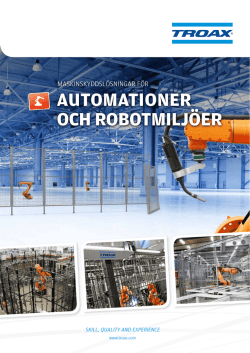Områdesbroschyr - Automation & Robotics