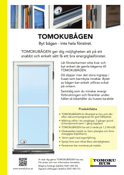 TOMOKUBÅGEN - Tomoku Hus AB