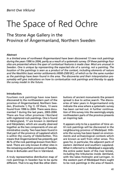 Read the article as pdf - Scandinavian Society for Prehistoric Art