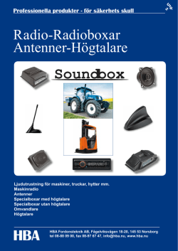 HBA Soundbox - HBA Fordonsteknik AB