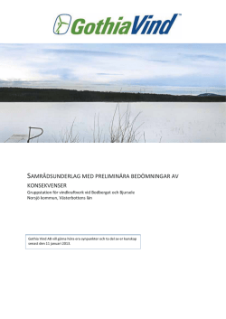 Vindpark Bodberget-Bjursele 2012-11-16