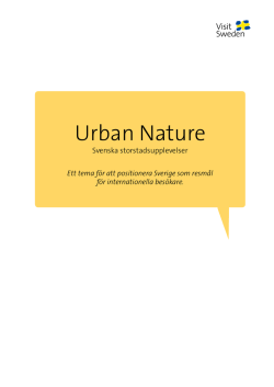 Urban Nature, extern populärversion, PDF