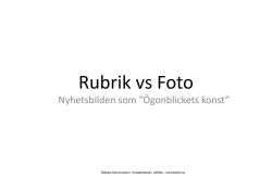 Rubrik vs Foto
