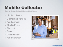 Presentation Mobile Collector
