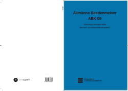 PS-11-004-02 ABK09-Allmäna bestämmelser för konsultuppdrag