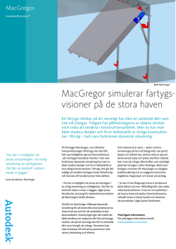 MacGregor simulerar fartygs- visioner på de stora haven