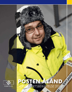 Verksamhetsberättelse 2012