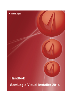 Användarhandbok för Visual Installer (PDF)