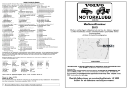 VMK Folder - Metallklubben Volvo PV Skövde