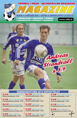 Andreas Strandvall s. 8-9