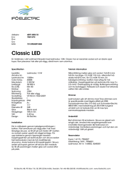 Classic LED - Ifö Electric