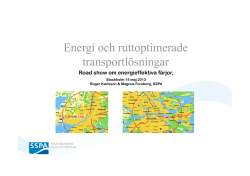 Energi och ruttoptimerade transportlösningar