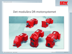 Det modulära DR-motorsystemet