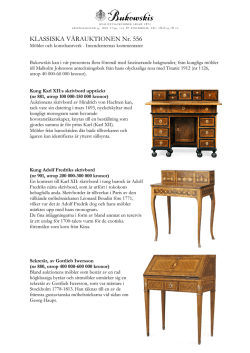 Möbler och konsthantverk (PDF-fil 2,5mb)
