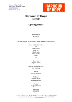 Harbour of Hope Credits